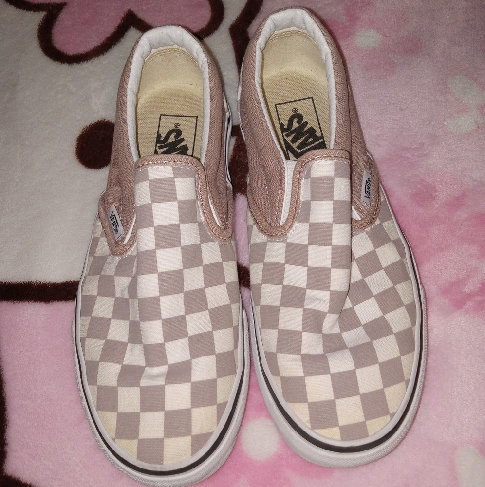 Women's checker slip on VANS size 7
